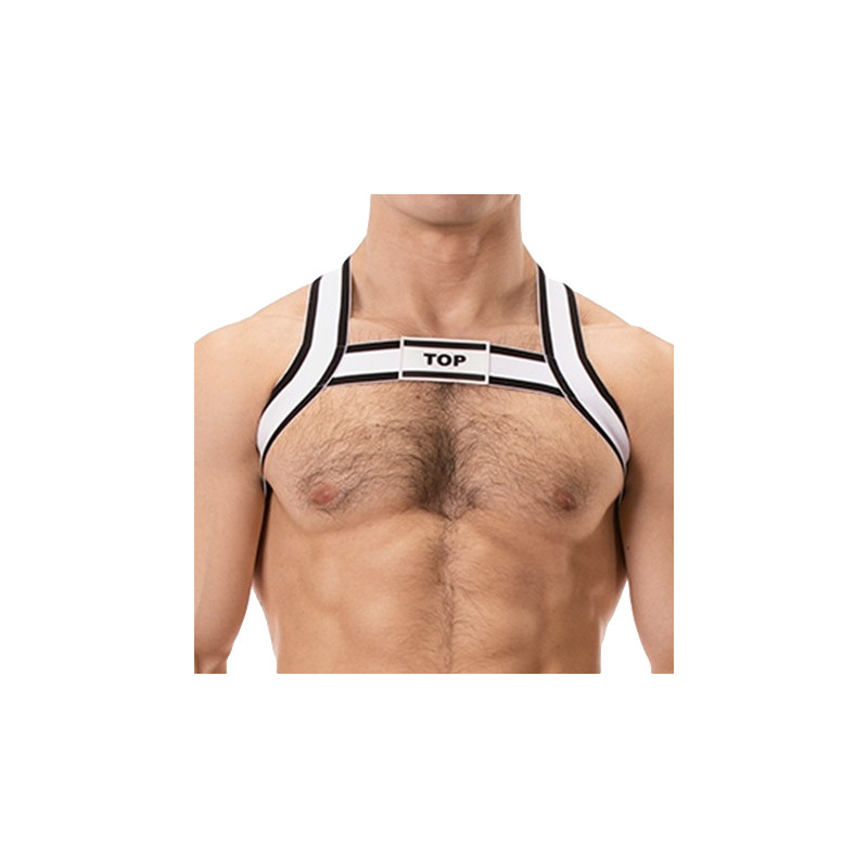 Barcode Berlin Harnais élastique TOP Noir-Blanc